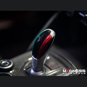 Alfa Romeo Giulia Gear Knob Trim - Carbon Fiber - Pre '20 models - Italian Theme - Feroce Carbon